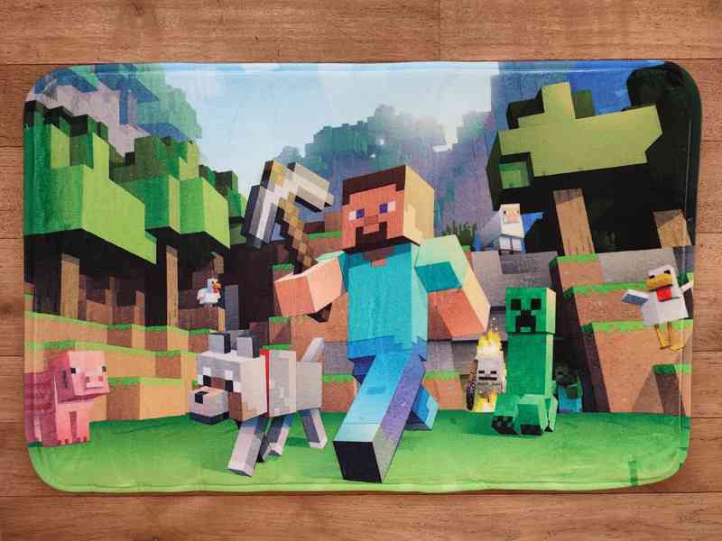 Kobereček, koberec Minecraft 80x50cm - 4DESIGNY - foto 4