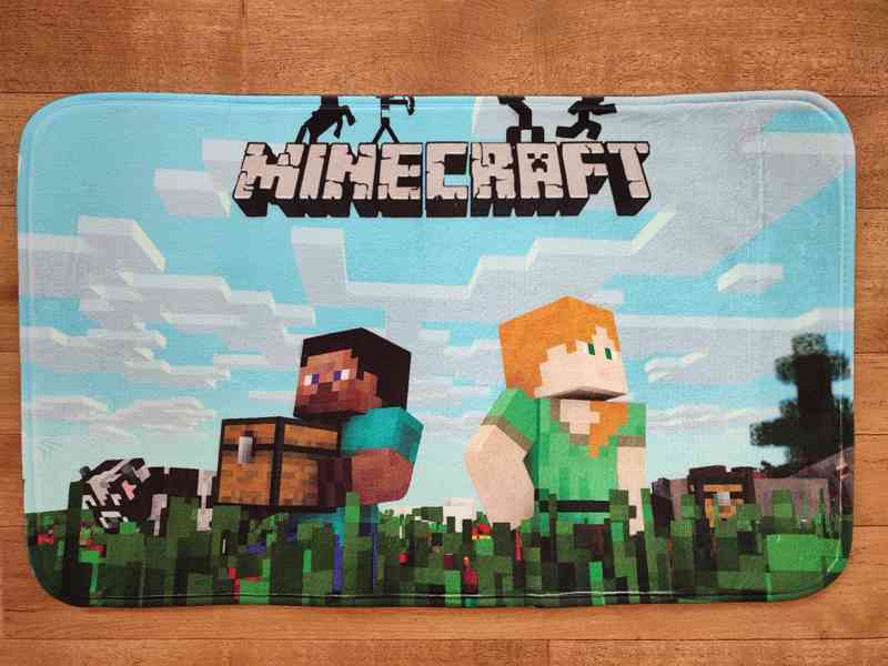 Kobereček, koberec Minecraft 80x50cm - 4DESIGNY - foto 3