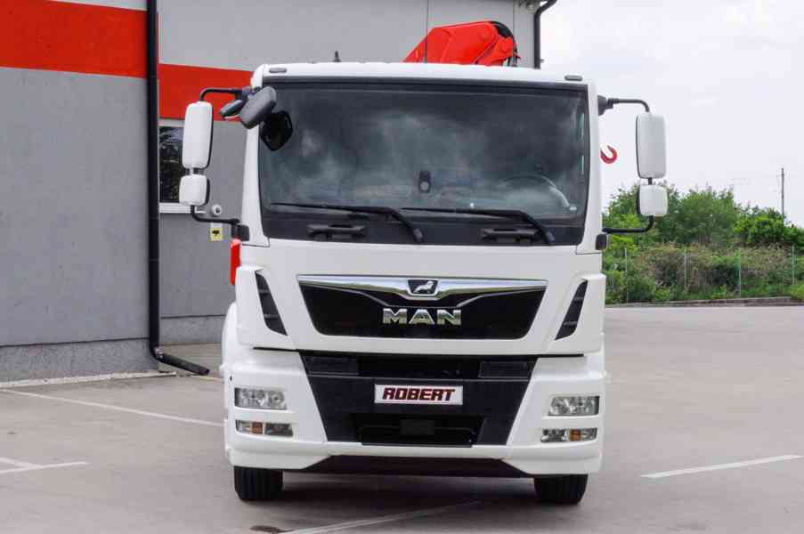 MAN TGM 15.250 - HÁKOVÝ NOSIČ KONTEJNERŮ + HYDRAULICKÁ RUKA - foto 2