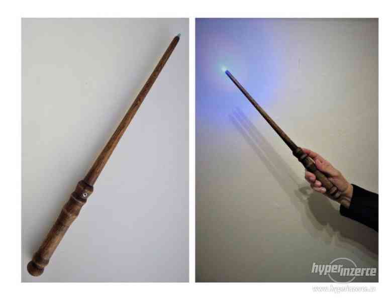 Svítící kouzelnické hůlky ze dřeva - foto 3