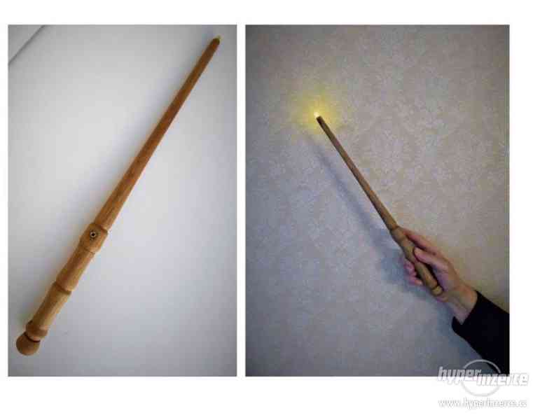 Svítící kouzelnické hůlky ze dřeva - foto 4