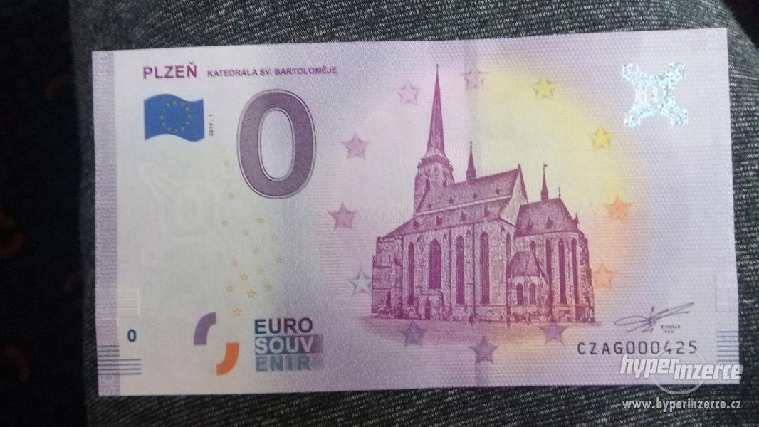 0 Euro souvenir bankovka Plzeň - foto 1