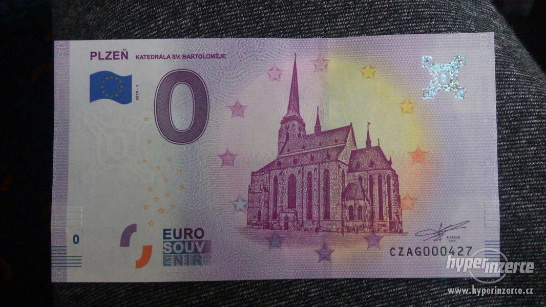 0 Euro souvenir bankovka Plzeň - foto 3