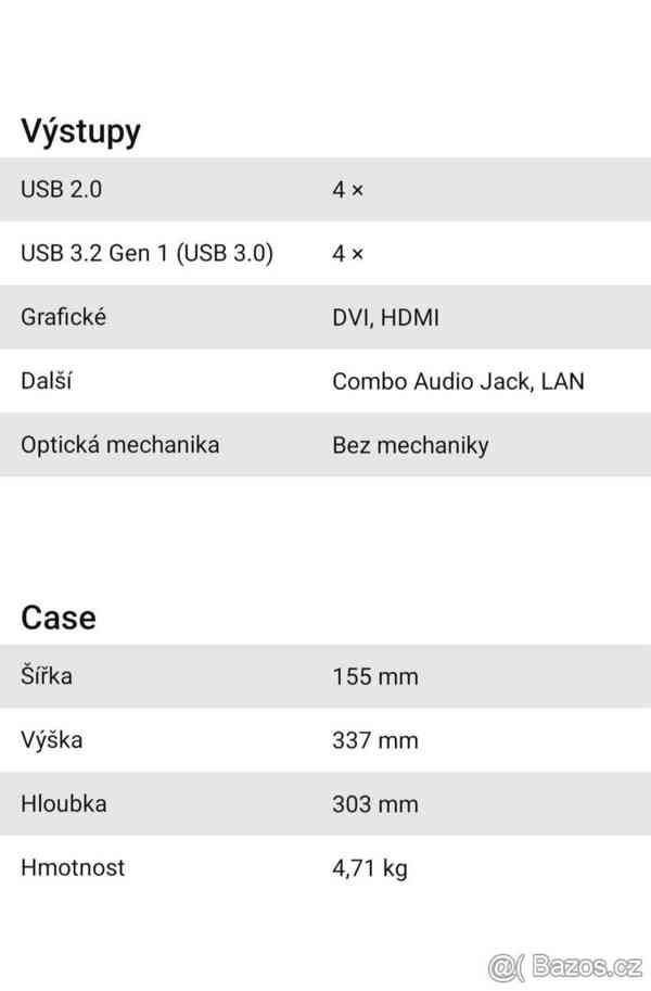 Male Herní PC HP Core i7 / 2 disky / 24 GB RAM / Wifi a BT  - foto 3