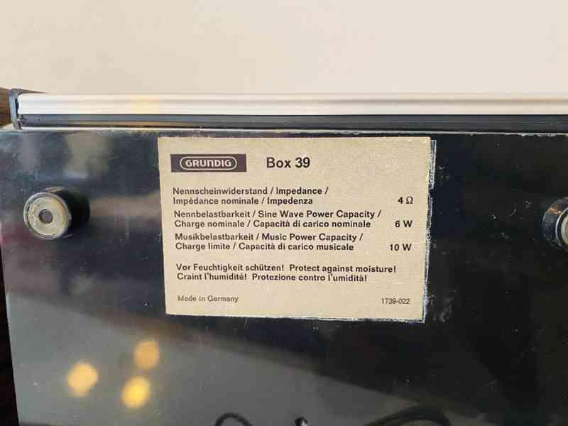 Vintage repro Grundig Box 39, rok 1974 - foto 8