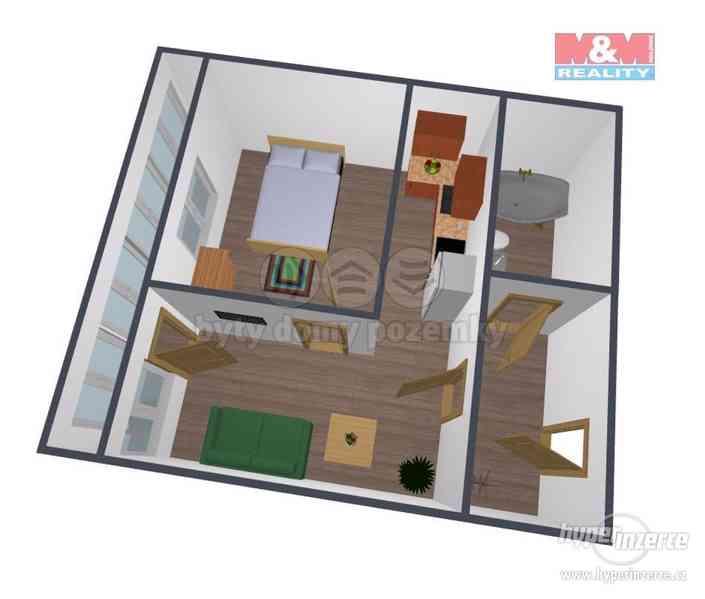 Prodej bytu 2+kk, 44 m2, ul. Branislavova - foto 5