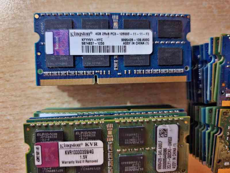 38x ddr3l a ddr3 4gb do Notebooku. Kus : 100kč - foto 2