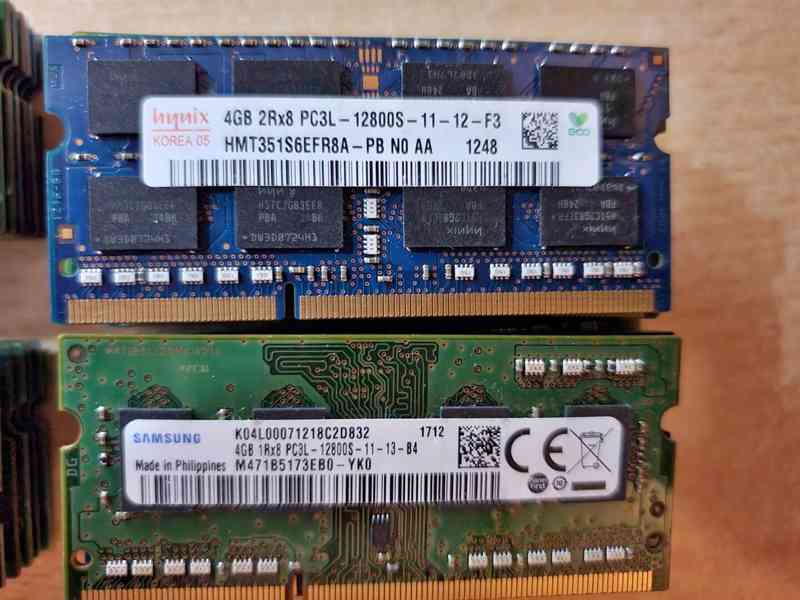 38x ddr3l a ddr3 4gb do Notebooku. Kus : 100kč - foto 3