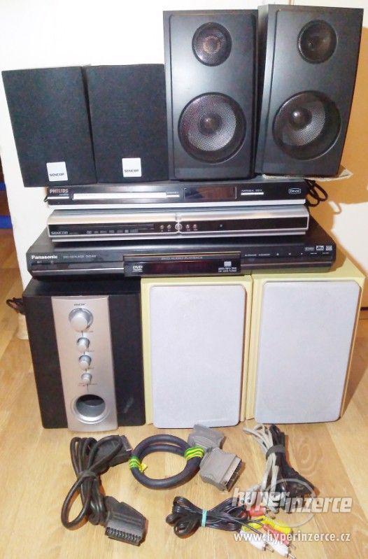 3x DVD přehrávač +6 ks repro +1 subwoofer - levně!!! - foto 1