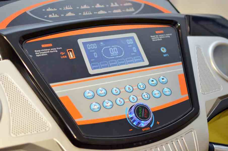 Běžecký pás HRS T-400S (autosklon, 3HP, 45x126cm, do 130kg)  - foto 3