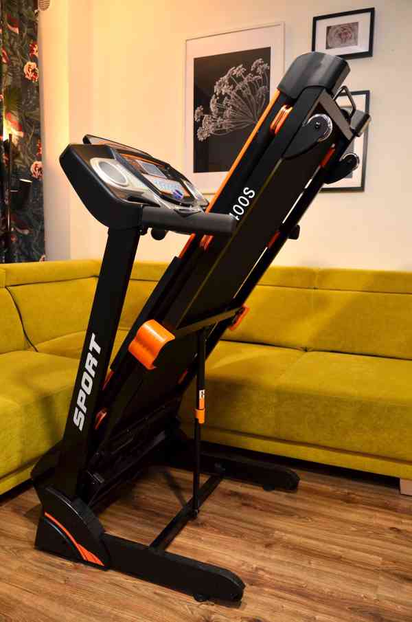 Běžecký pás HRS T-400S (autosklon, 3HP, 45x126cm, do 130kg)  - foto 7