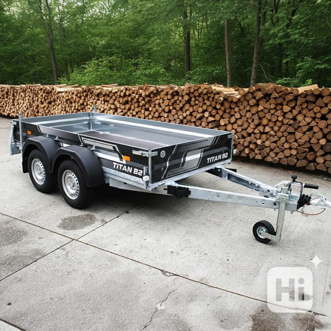 Nový brzděný přívěsný vozík 2500Kg, 3,0m x 1,5m, DPH - foto 1
