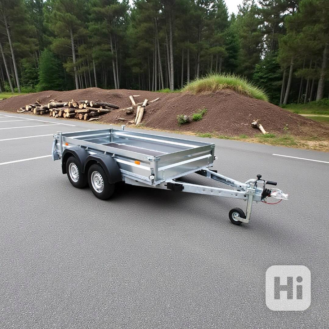 Nový brzděný 2500Kg/2000Kg přívěsný vozík 3,0m x 1,5m, DPH - foto 1