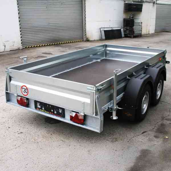 Nový brzděný 2500Kg/2000Kg přívěsný vozík 3,0m x 1,5m, DPH - foto 8