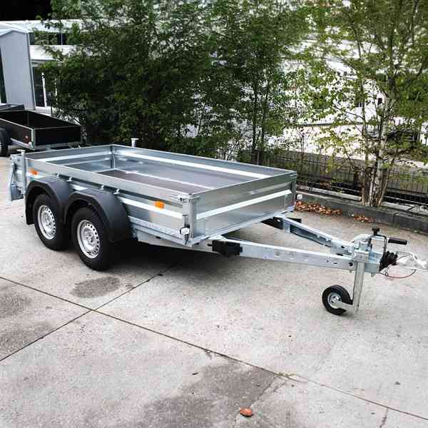 Nový brzděný 2500Kg/2000Kg přívěsný vozík 3,0m x 1,5m, DPH - foto 2
