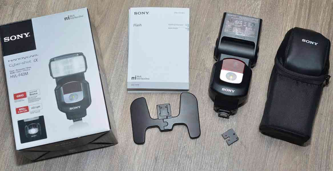 Blesk: SONY HVL-F43M **GN: 43*ADI, TTL*LED Mi-shoe - foto 3