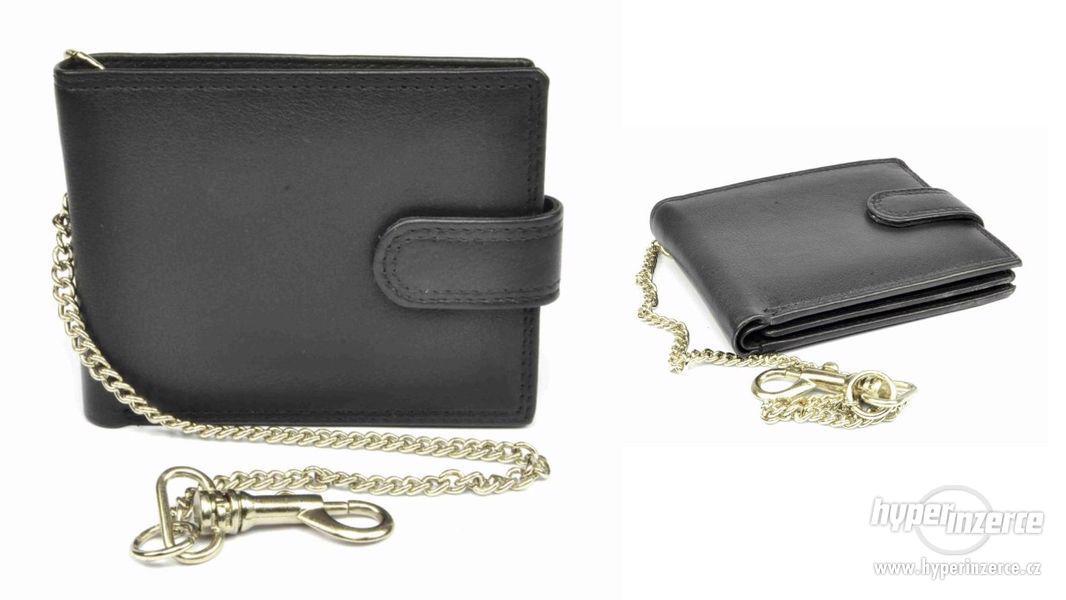 Pánská peněženka kožená černá - foto 1