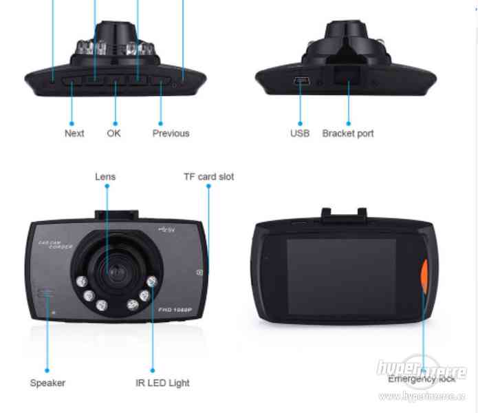 Full HD kamera do auta s nočním viděním - foto 2