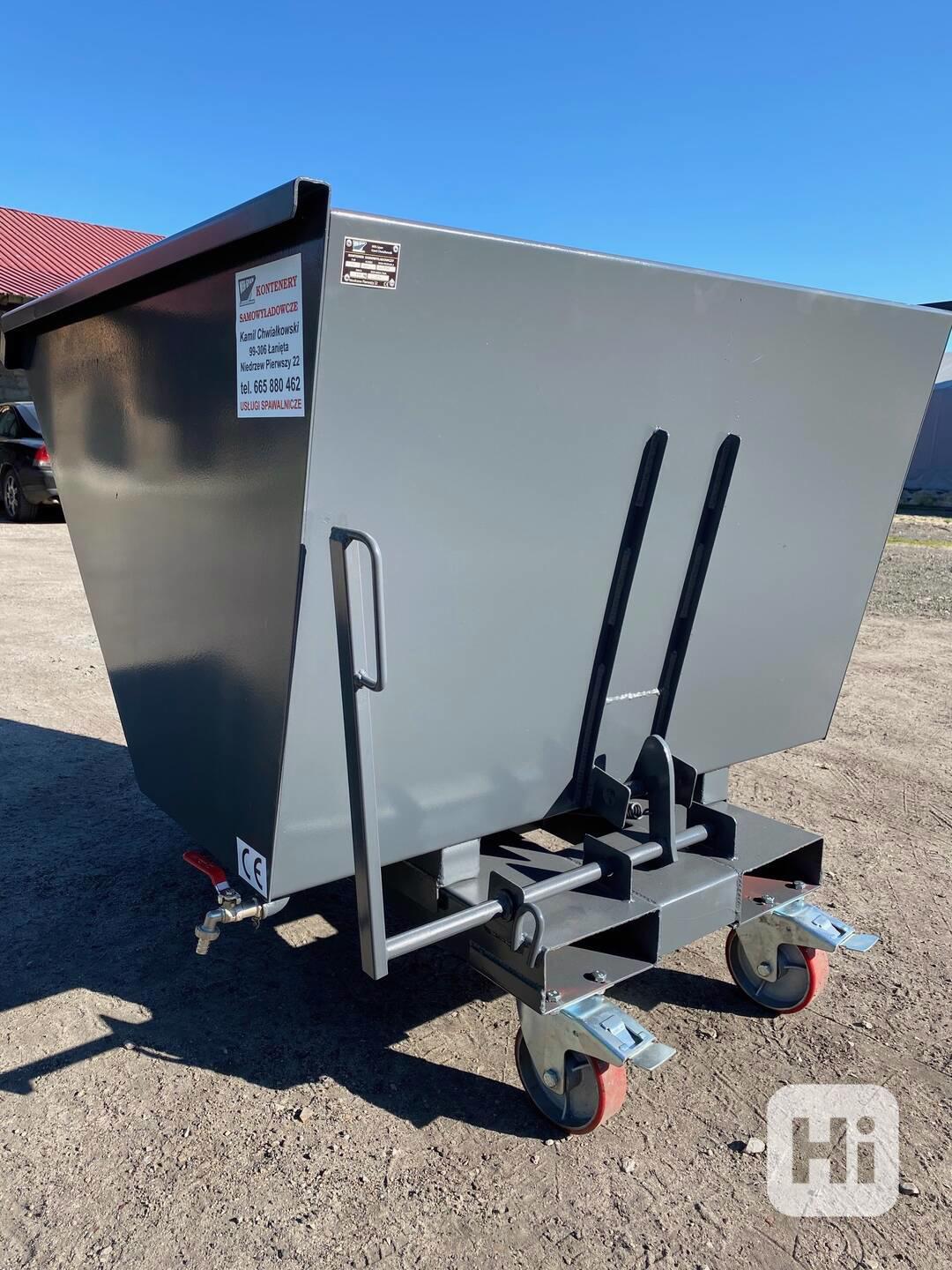 Pojemnik samoopróżniający, 1 m3, kontener - foto 1