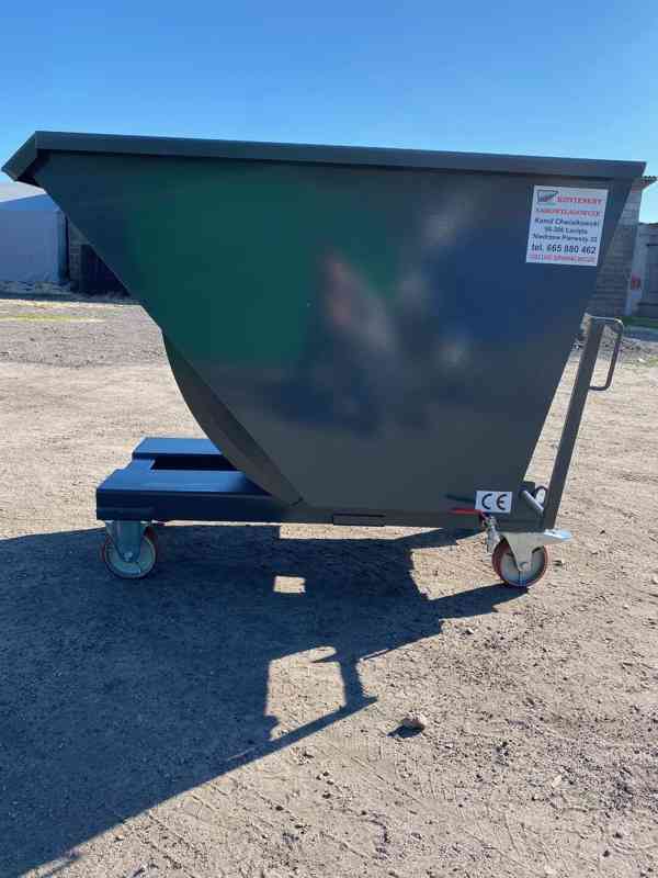 Pojemnik samoopróżniający, 1 m3, kontener - foto 4