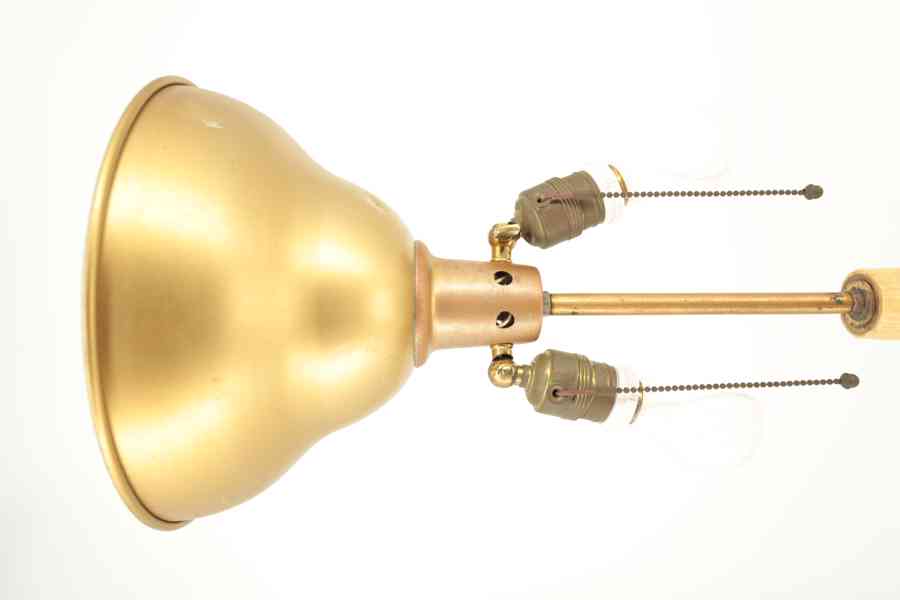 Starožitná stojací lampa s měchýřovým stínidlem - foto 9