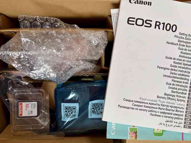 Canon EOS R100 + RF-S 18-45, SD karta - foto 7