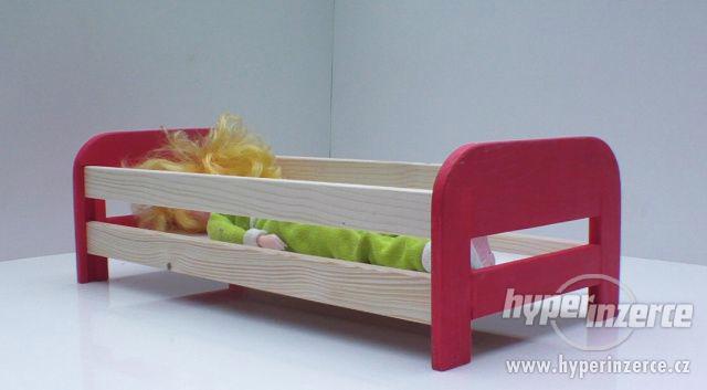 dřevěný nábytek pro panenku postýlka - foto 2