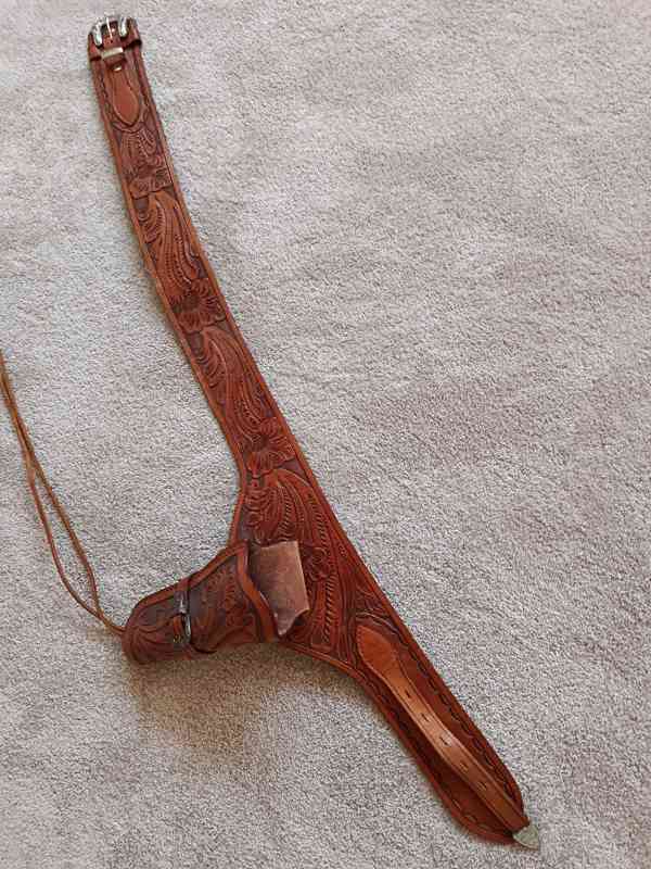 Koženy pásek s pouzdrem velikost  až 105 cm - foto 4