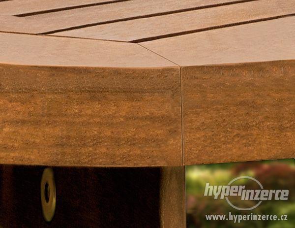 Nový Zahradní nábytek dřevěný 7ks - foto 3