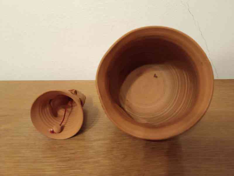 Zvonek a květináč - keramika - foto 3