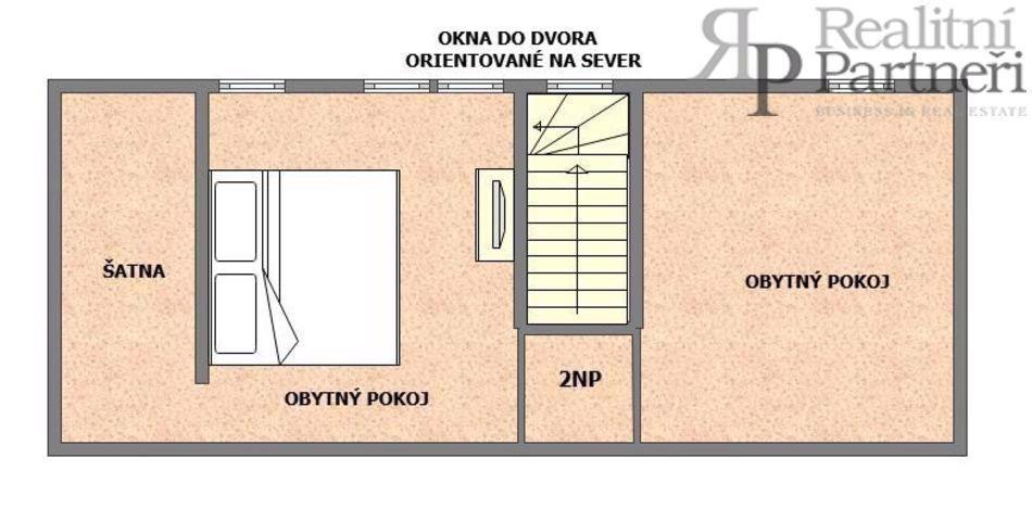 Nájem bytu 4+1 osobní vlastnictví, stará cihlová zástavba, mezonet, ul. Střední, Ostrava, Moravská - foto 20
