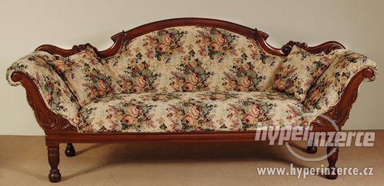 Sofa kanape, luxusní nábytek. Nádherný vyřezávaný stylový n - foto 1