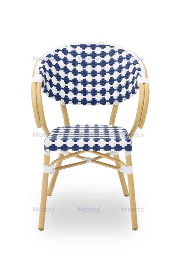 Technoratanová židle CAMILLO modrá - foto 3