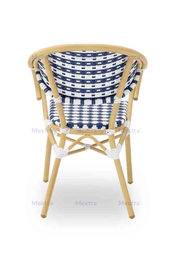 Technoratanová židle CAMILLO modrá - foto 2