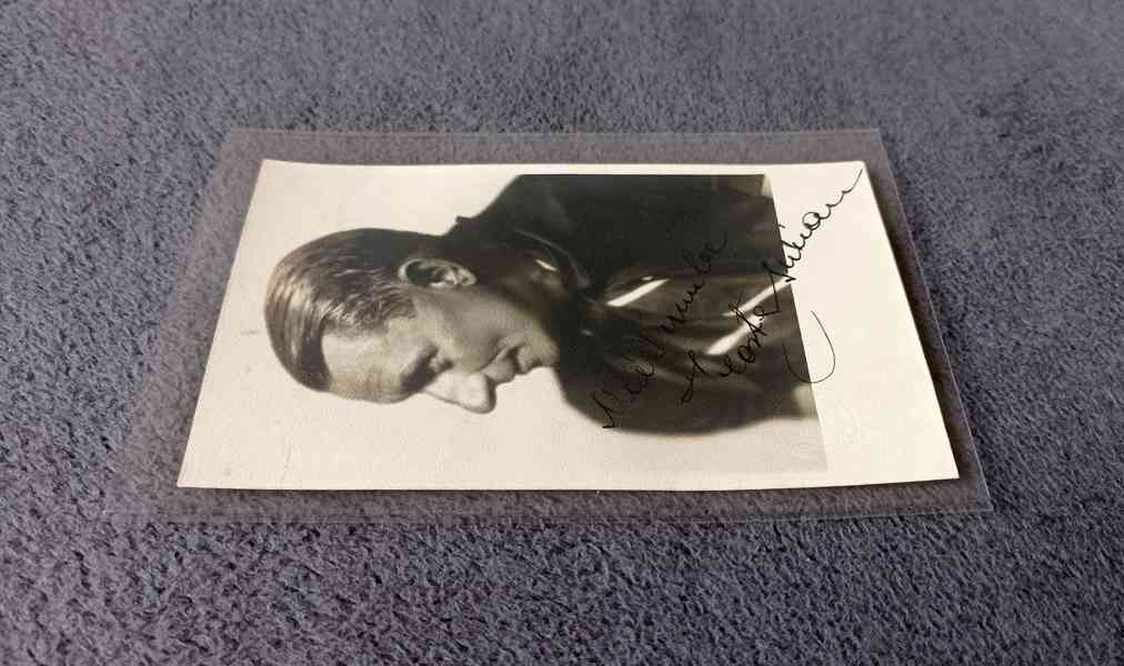 Vlasta Burian autogram, excelentní stav - foto 2