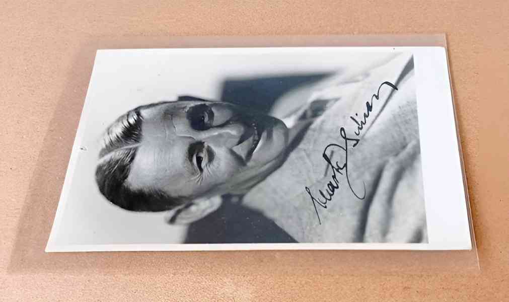 Vlasta Burian autogram, excelentní stav - foto 2