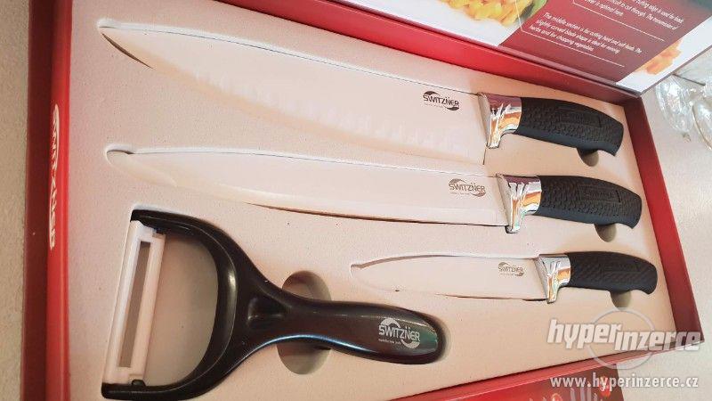 nová ,nepoužitá sada nožů s keramickou škrabkou  kompletní s - foto 3