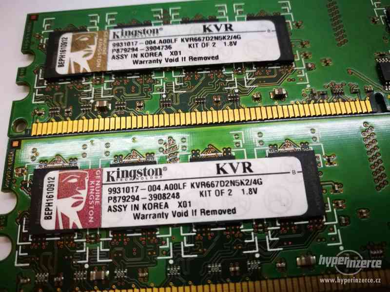 4GB 2x2GB Kingston KVR667D2N5K2/4G Kit of 2 - foto 2
