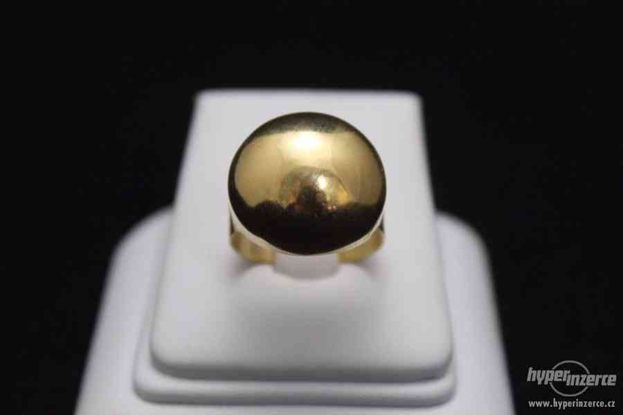 Krásný zlatý prsten 6.63 g - foto 4