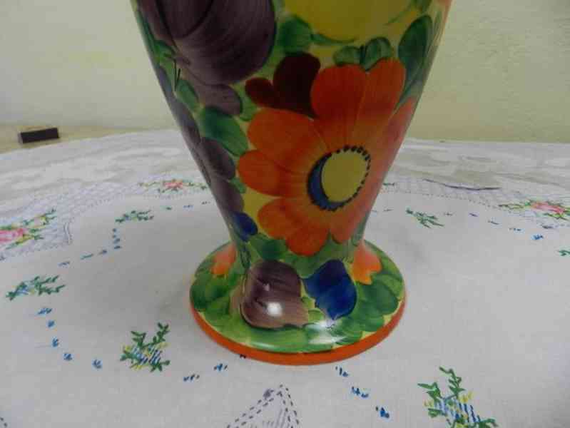 Krásná stará malovaná Váza Květiny Ditmar Urbach - foto 6