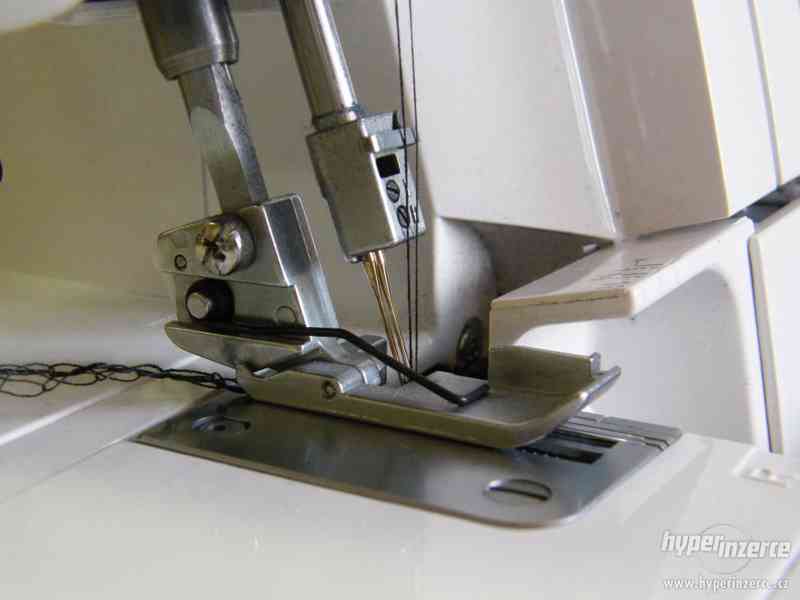 Prodám OVERLOCK JANOME 744D + v ceně 4 spec. patky - foto 11