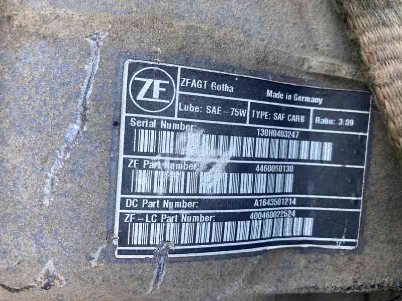 MERCEDES 164 ML W164 GL X164 ZADNÍ NAPRAVA KOMPLET - foto 2