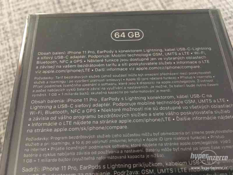Apple iPhone 11 Pro 64GB Space grey, nový - foto 2