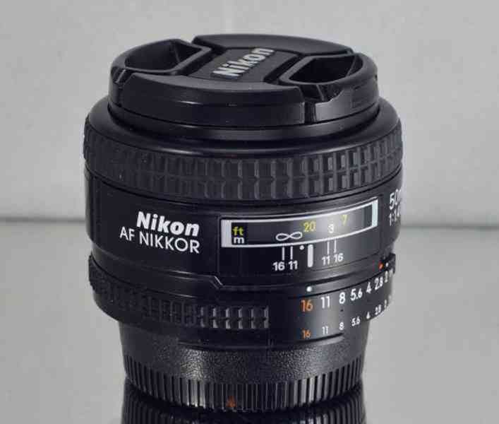 Nikon AF Nikkor 50mm f/1.4 D **1:1.4, FX, PEVNÝ Objektiv - foto 6