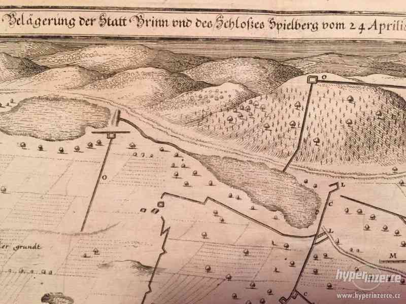 Bitva u Jankova v Čechách, r 1645, Rytina z roku 1650 - foto 4