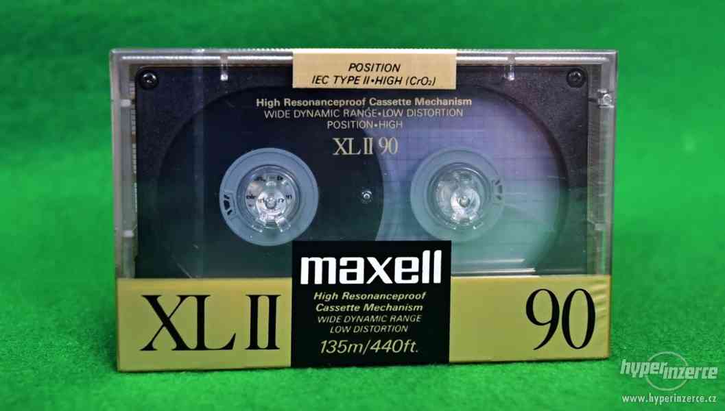 Magnetofonové pásky kazety nerozbalené MAXELL, BASF, TDK - foto 2