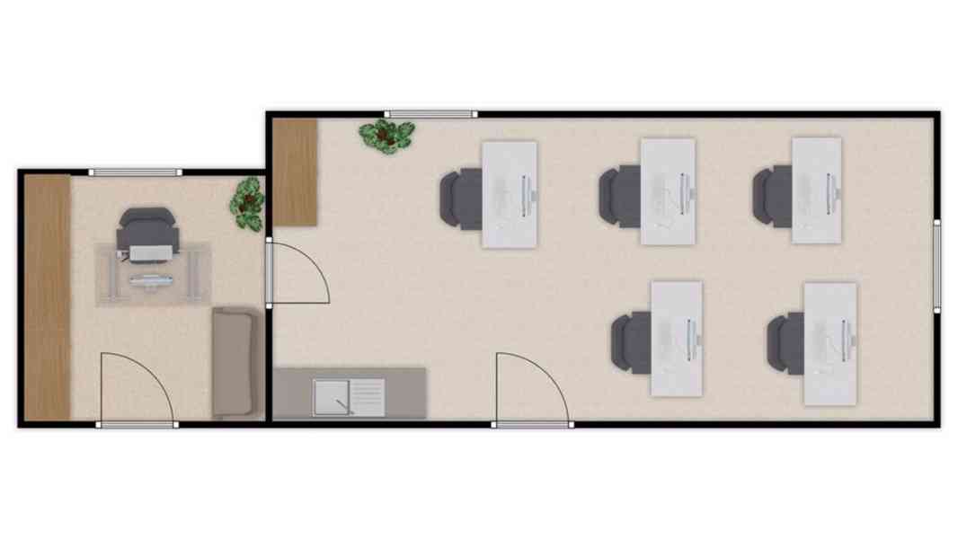 PRONÁJEM DVOU KANCELÁŘÍ O CP CCA 20 M2, BRNO – ŽIDENICE - foto 3