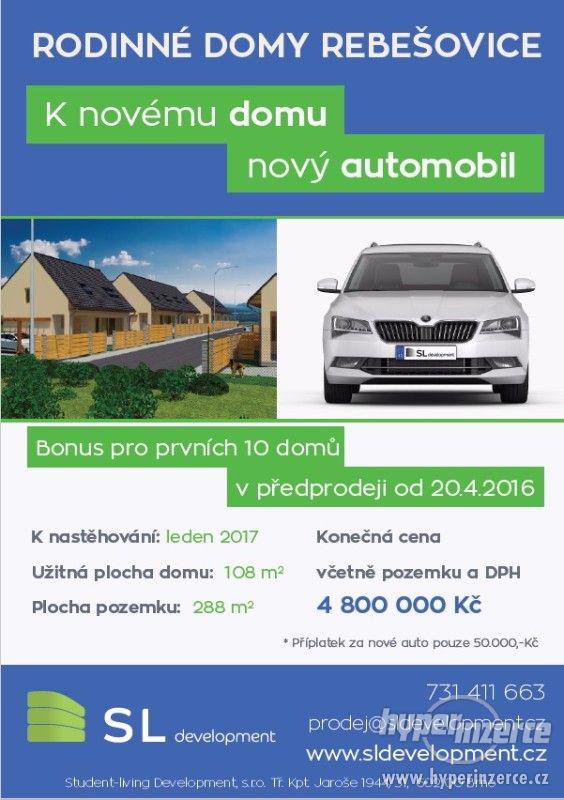 Prodej nízkoenergetických rodinných domů Rebešovice - foto 1