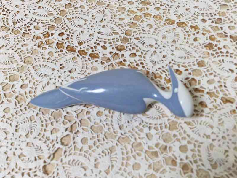 Vzácná porcelánová soška Datel Expo 58 Brusel  Royal Dux - foto 2