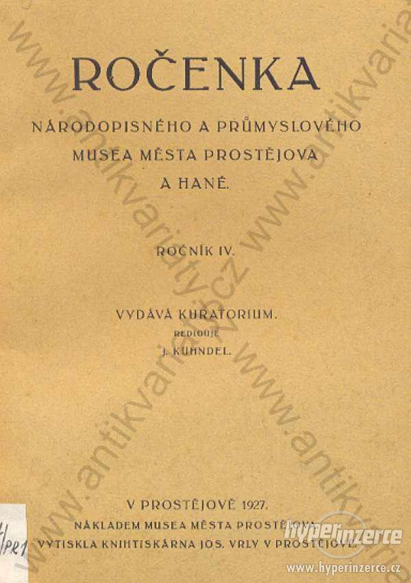 Ročenka Národopisného a průmyslového musea... 1927 - foto 1